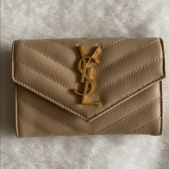 ysl monogram wallet small
